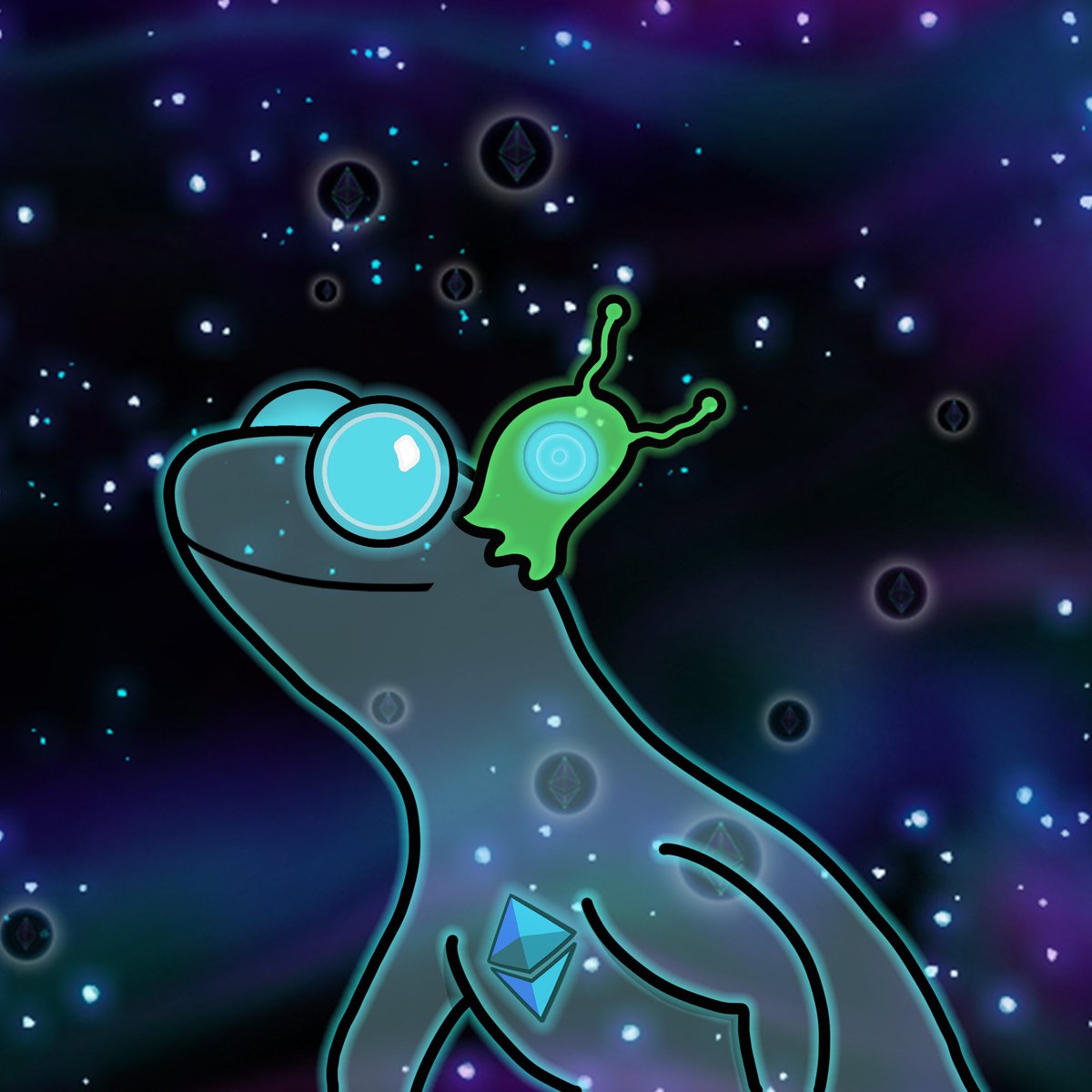 Ethlizards's tweet photo. Good day Lizards! Just a little over 9 hours till our V2 Ethlizard presale starts!  We have some great things in planned for our future holders and we are very excited to get things started.  Take a gander at one of the 1/1s a lucky lizard have a chance to mint! Will it be you? https://t.co/4Yn68J8FlJ