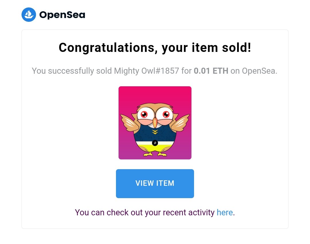 atlasp2p's tweet photo. Just a few #mightyowl #NFTs remaining. Who else wants them? 

https://t.co/gv0AJxrjw7

Only 0.01 $ETH grab it before prices go high🚀 https://t.co/ix2ec6rcCs