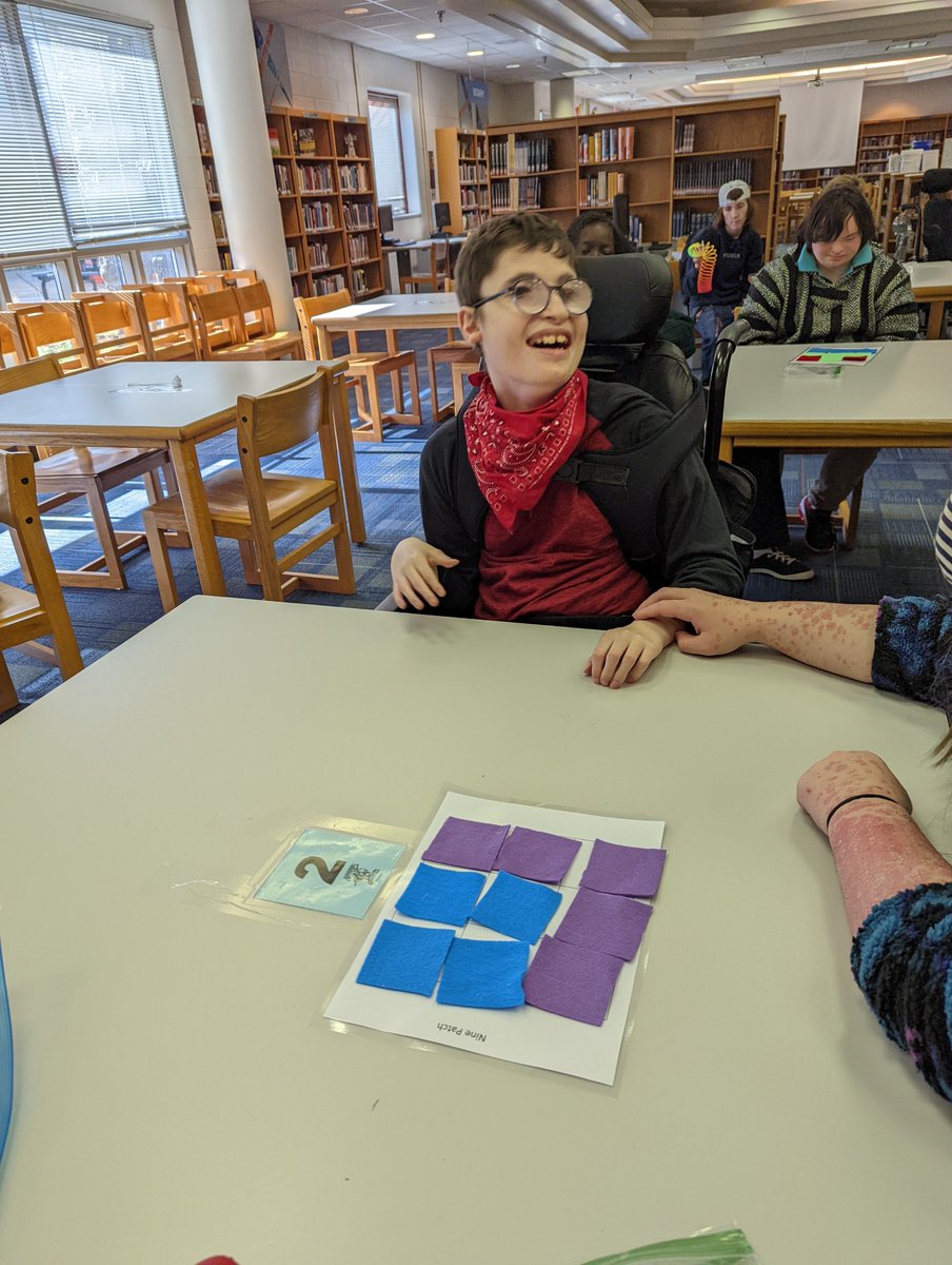 LancersWork's tweet photo. Check out the cool quilt patterns Our librarian helped us create. @Library4Lancers @MHSLancers @ManchesterYBK https://t.co/s7F4vXwZh2