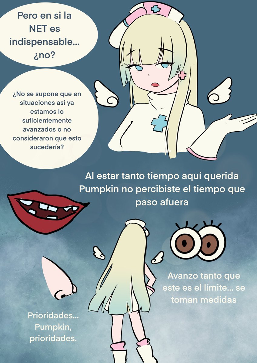 archive_angel's tweet photo. Comic "Desconexión Exitosa." #ClickOnPumpkin

- Parte 1.5 - 

Pumpkin descubre la realidad del mundo exterior y se plantea que debería hacer en adelante.

Espero y lo disfrutes! #pumpkillust https://t.co/kS1T47zJfv