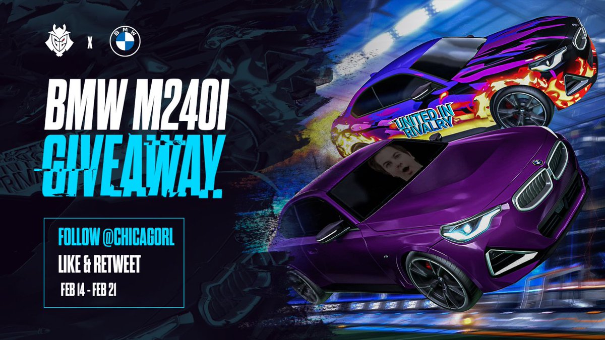 Y’all want some free shit? Say less 

I'll be giving away 10 codes for the BMW M240I skin.
For a chance to win:
Follow @G2Esports, <a href="/BMWEsports/">BMW Esports</a> and me
Like and RT!

Winners will be picked February 21st. 
Best of luck!