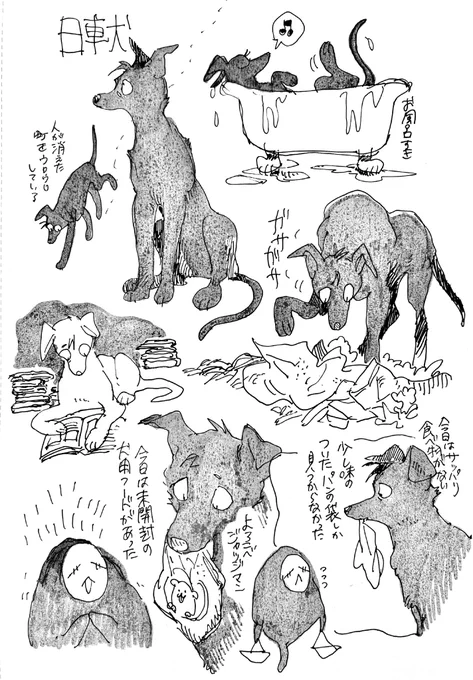 (獣化)日車犬らくがき 