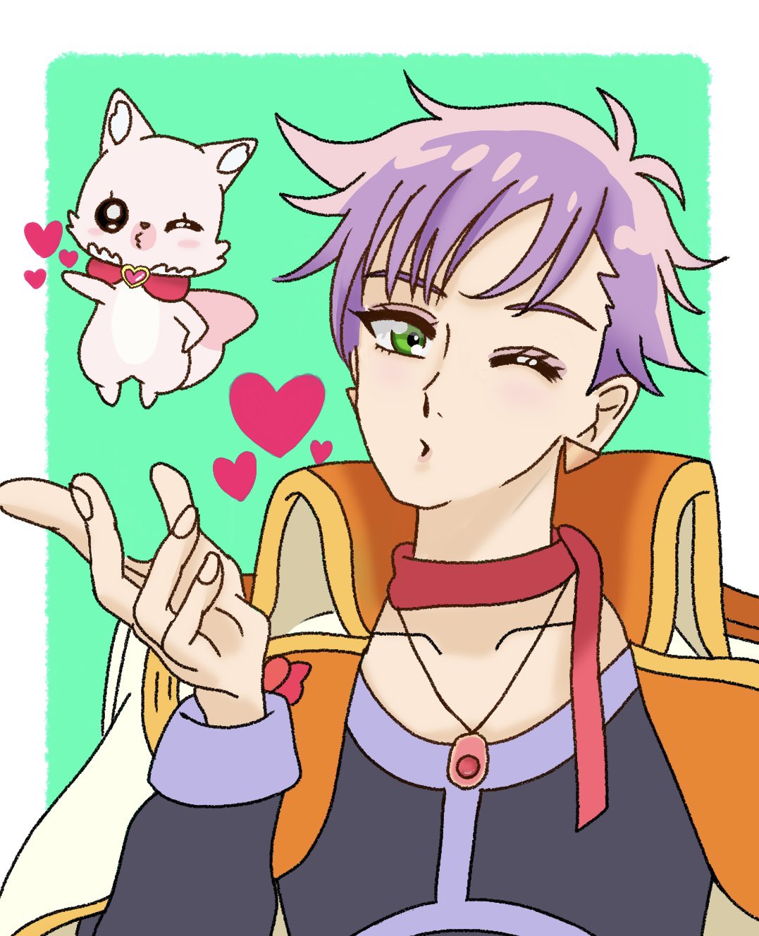 みゆき マリちゃんとコメコメ描きました オネエ大好きマンなんです んーまっ ってやってほしいな って思いながら描いたやつです ハートをコメコメ デリシャスパーティプリキュア デパプリ イラスト好きな人と繋がりたい ローズ