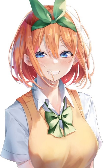 夕ウさんがTwitterに投稿した中野四葉(五等分の花嫁)のイラスト。