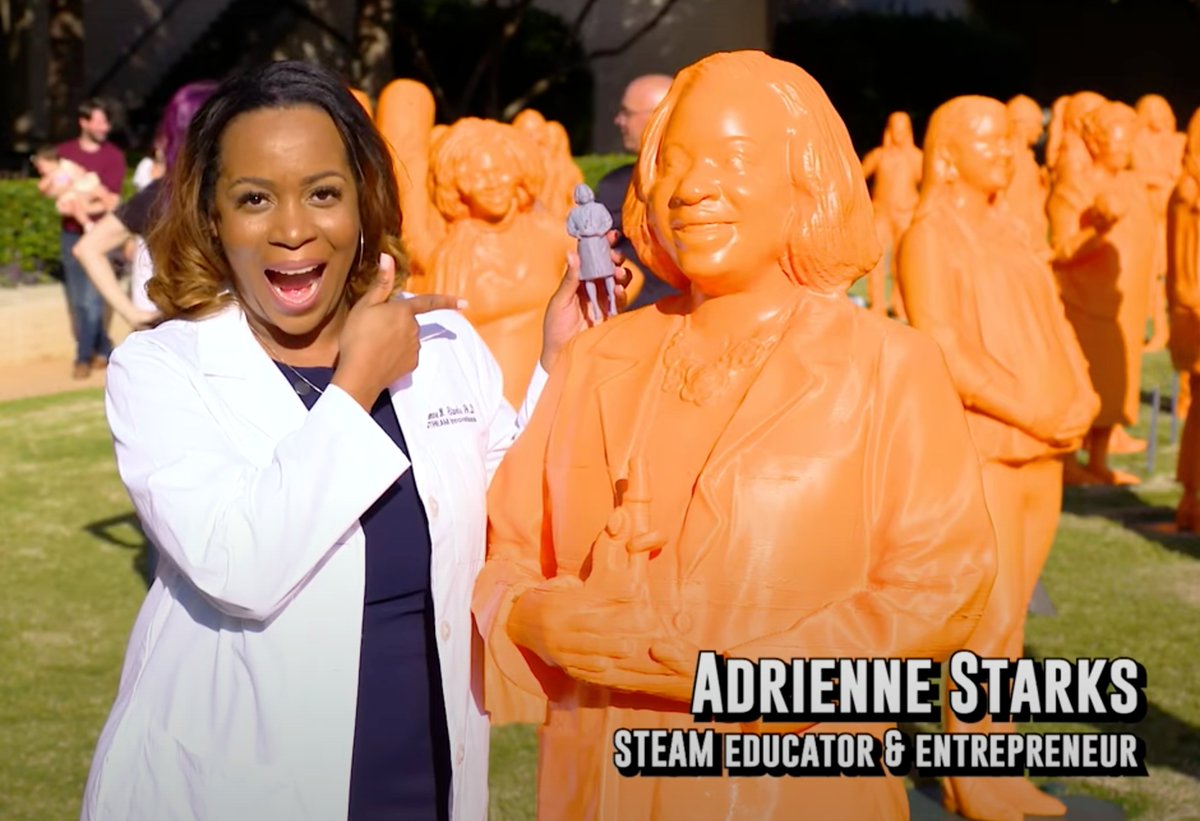 It's no secret that the talent runs deep on the Alabama STEM Council. <a href="/DrStarks2U/">Adrienne Starks</a> is so awesome there will even be a life-size 3D-printed statue of her at the @Smithsonian in Washington DC! Check it out! #IfThenSheCan 👩🏾‍🔬💯 bit.ly/3uNr0ZJ