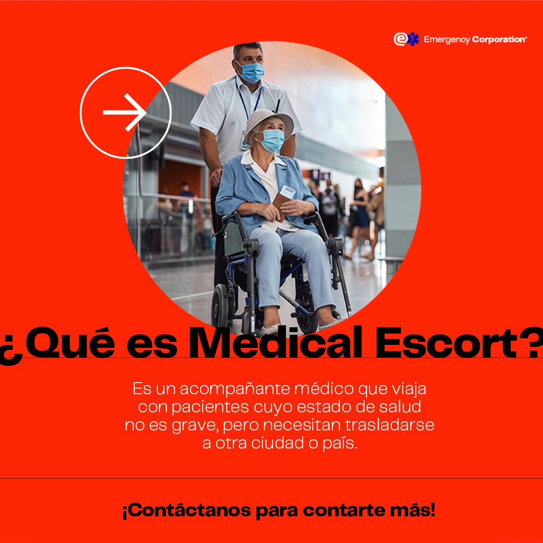 EMERGENCYCORP's tweet image. El acompañante médico se encargará de cuidar el estado de salud del paciente y hará uso de equipos médicos necesarios para que éste llegue a su destino sin complicaciones.

¿Quieres conocer más sobre este servicio? ¡Déjanos un mensaje!

#medico #acompañantemedico