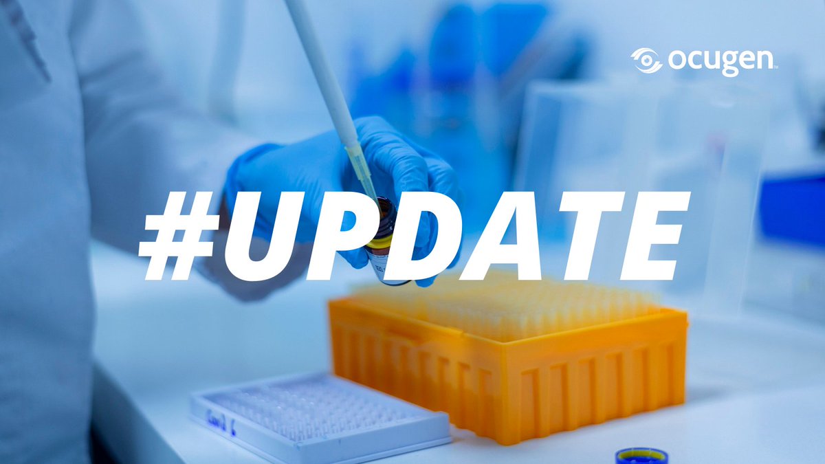 Ocugen's tweet photo. We’re closing the loop with @GovCanHealth and have submitted comprehensive responses to their recent notice of deficiencies. We look forward to continuing the conversation! https://t.co/qsbWNGAhcQ