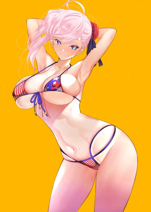 🇺🇸星条旗ビキニ💕武蔵ちゃん #FGO #今日のらくがき 