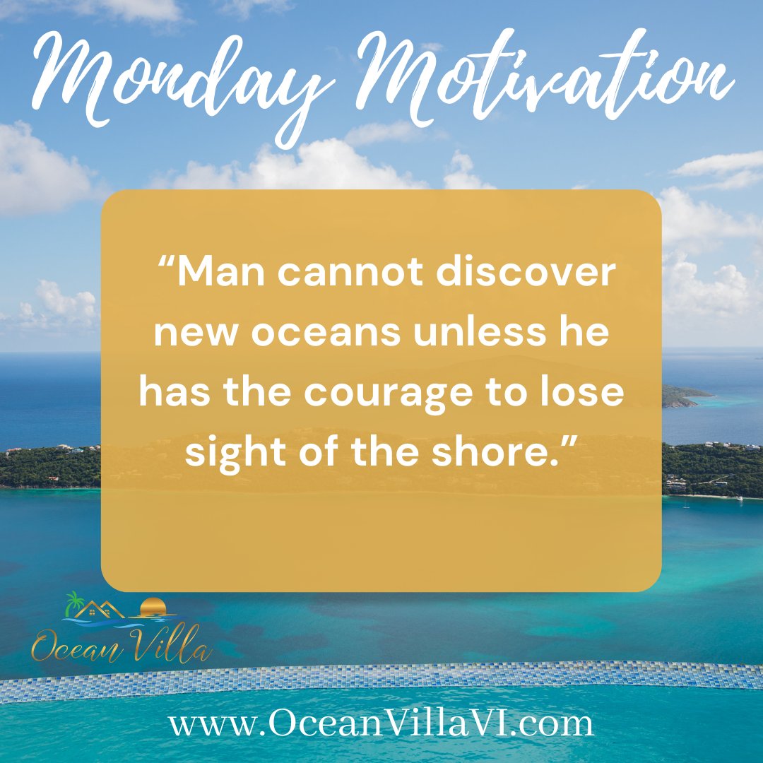 🏝 “Man cannot discover new oceans unless he has the courage to lose sight of the shore” – Andre Gide

👉 oceanvillavi.com

#usvirginialslands #traveller #travelling #voyager #nomad