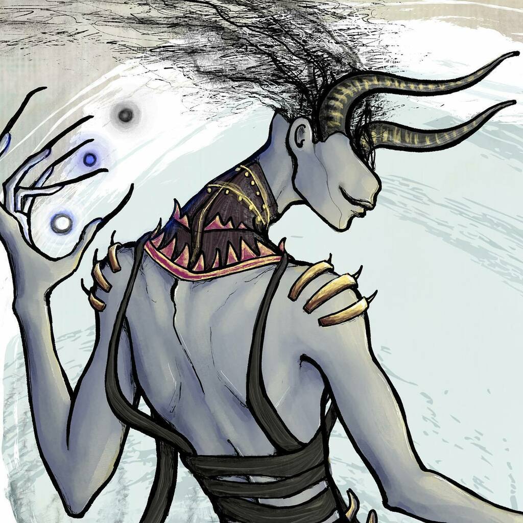 KesterLimner's tweet image. Ok, can we all agree that Ashiok is The Most Fabulous mtg character? This is hands-down the best commission I’ve ever received—custom Magic the Gathering playmat for my repeat client and dear friend @thejazzdisciple 🖤#ashiok #aminatou #customplaymat … instagr.am/p/CZ-SgJIPiRq/