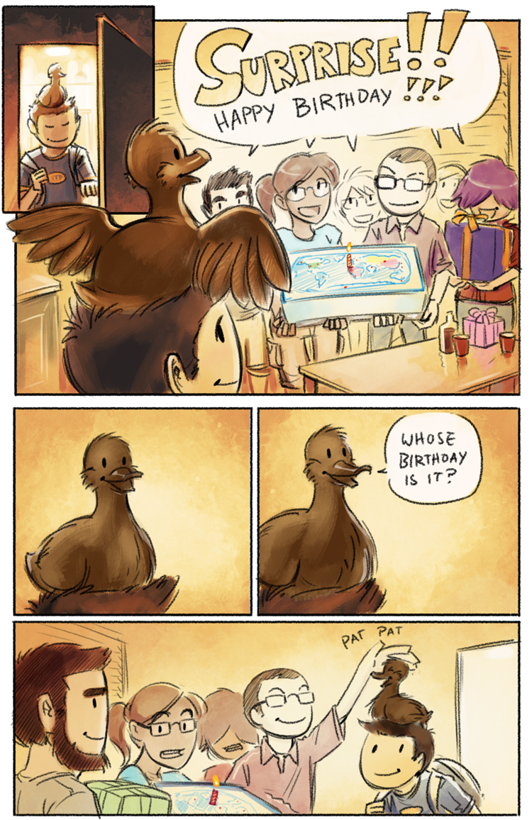 214: 10 years ago it was Question Duck's first full year as a webcomic. 