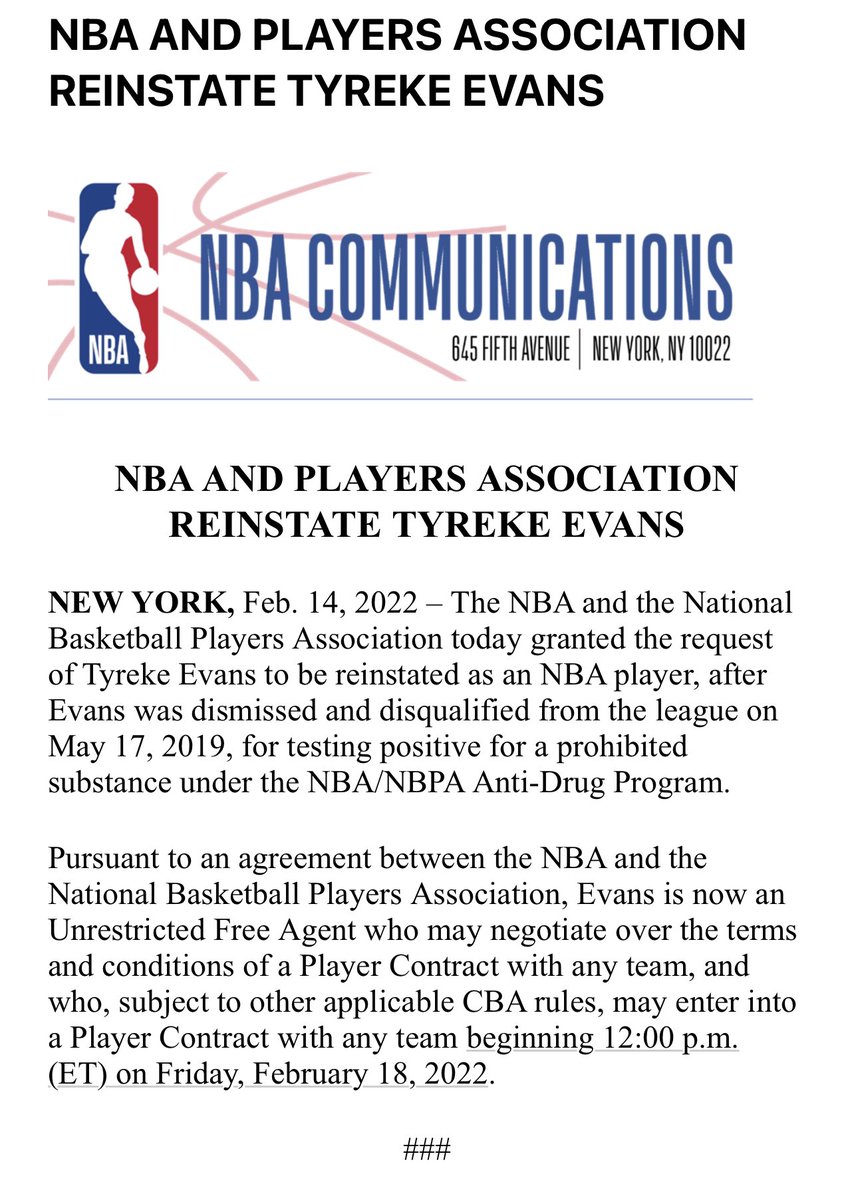 Tyreke Evans 'dismissed and disqualified' from NBA for violating anti-drug  program 