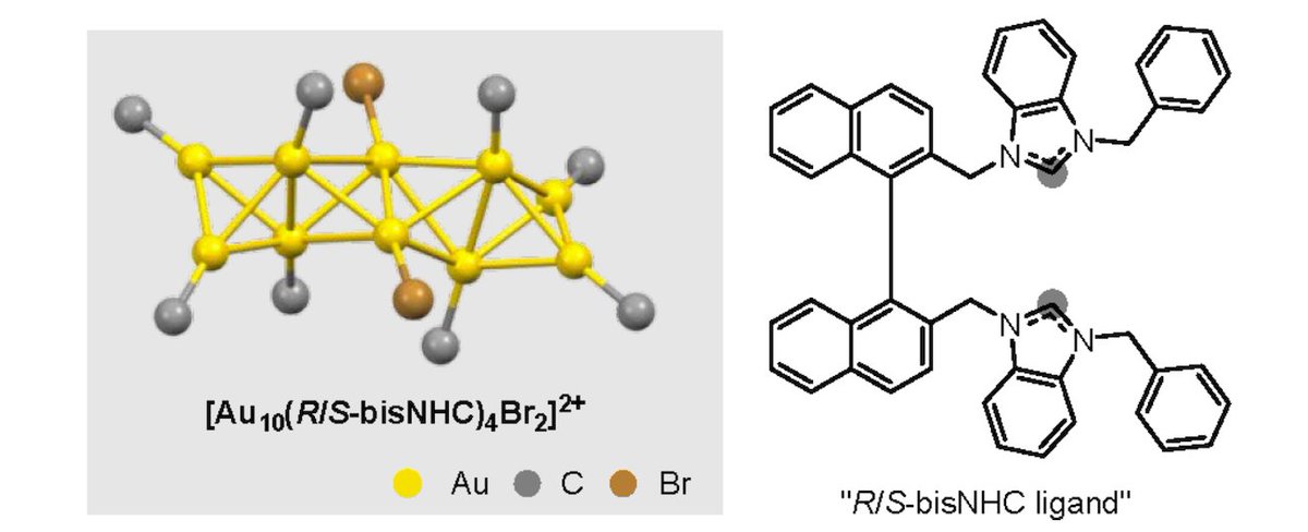Szostak_Group's tweet photo. #NHCs #NHeterocyclicCarbenes Crudden group et al reported chiral edge-shared Au10 #nanoclusters stabilized by bis-#NHC ligands. Direct reduction of (bis-NHC)Au2Br2. New avenues for underdeveloped #chiral #binap-type NHCs! @Tongliang_Zhou @cmc_lab @J_A_C_S
https://t.co/zG3IzQZDXW https://t.co/V5CmLTapdL