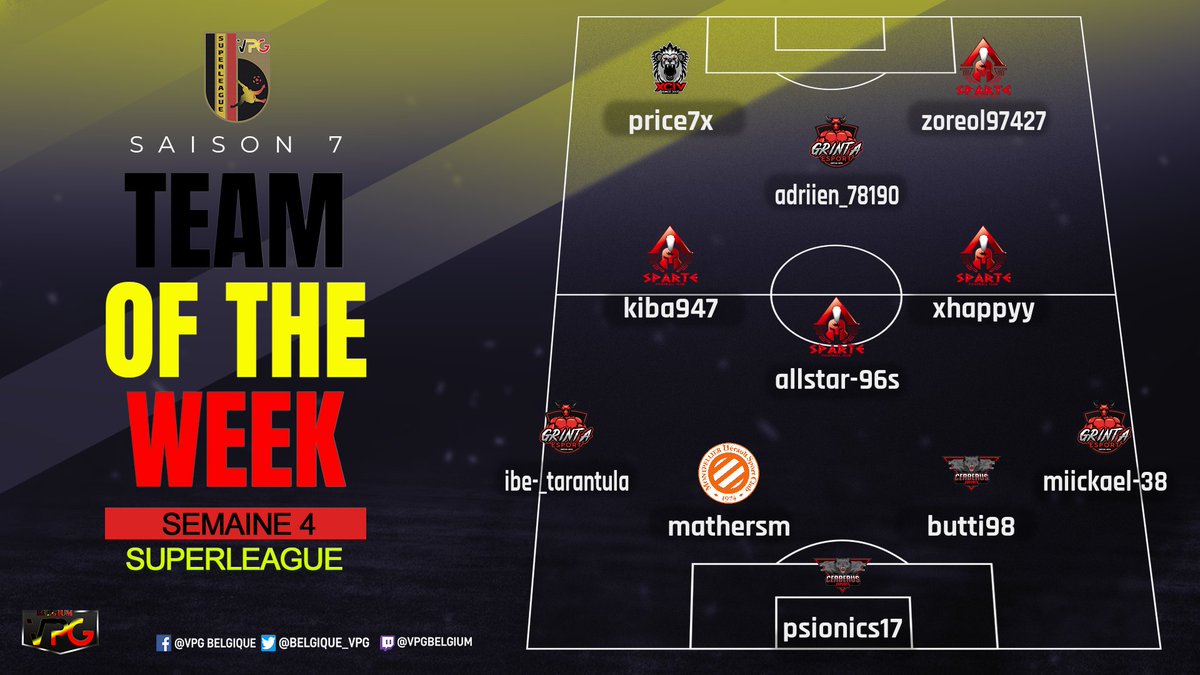 Bonjour a tous.
Voici nos classements de nos ligues payantes ainsi que les TOTW des championnats respectifs.
Pro league et Superleague.

Bravo à tous les nommés.