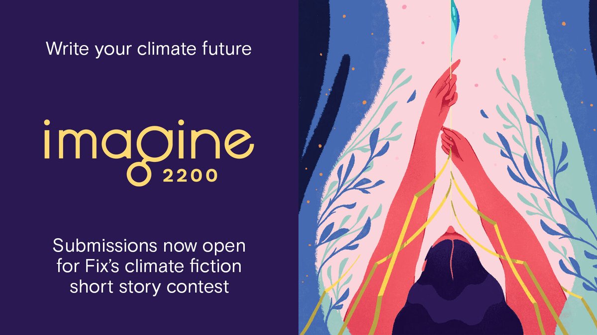 Calling all fiction writers: Submit your story to #Imagine2200: Climate Fiction for Future Ancestors. Winners will get prize $$$ and publication.

bit.ly/3gfcZeY

*sponsored tweet*