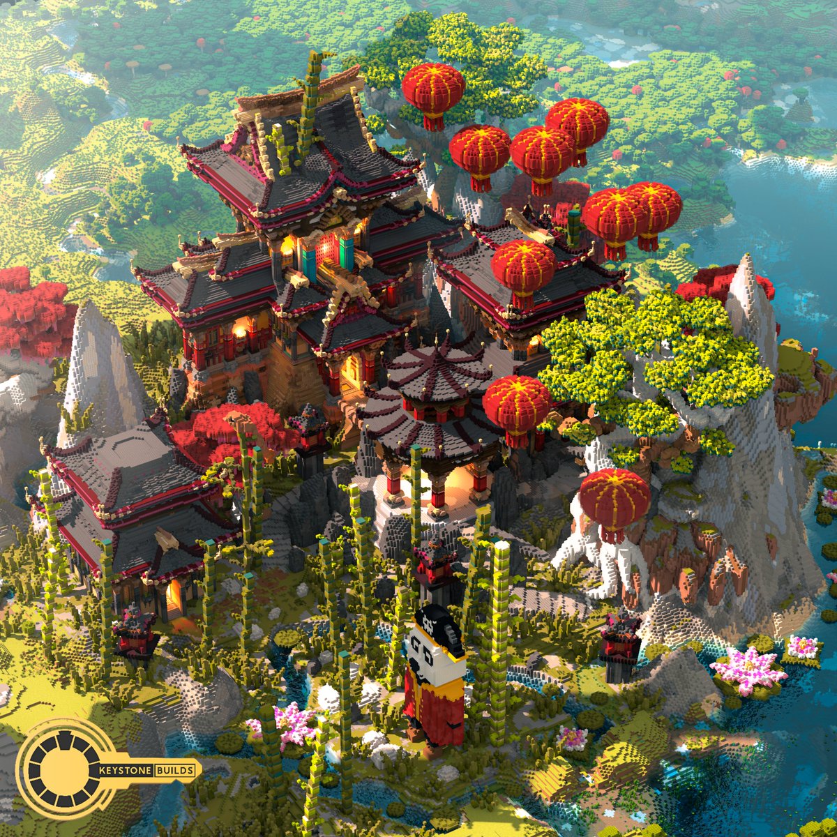 NFT World for <a href="/ExpandablesNFT/">Expandables</a>! 🎋 

Showcase video at the tweet replies! 🐼 

🏗️ Built by: <a href="/FrostburnMC/">𝕲𝖊𝖗𝖆𝖗𝖉</a> and Michelele 
🗿 Sculpture by: @zelfinhoz 
⛏️ Built on: <a href="/DedicatedMCio/">DedicatedMC</a> Server 
🖼️ Rendered by: <a href="/Dxnkbarkeit/">Dankbarkeit</a> 
🎥 Video by: <a href="/BlockRatArt/">Block Rat Art!</a> 

💼 Discord: discord.gg/Hkg5ZChWfa