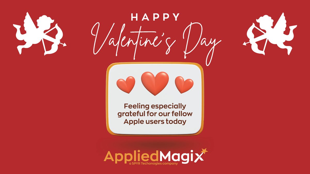 AppliedMagix's tweet photo. Happy #ValentinesDay to all of our customers! Feeling especially grateful for our fellow #Apple users today 💘 https://t.co/FnXxvURhrV
