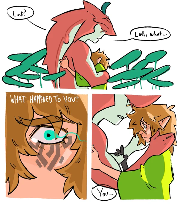 Quick messy comic for Vday! (2/?) 
#botw #botw2 #sidlink 