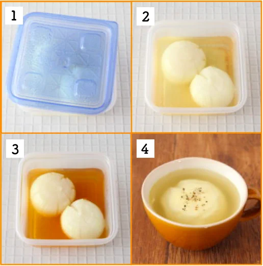 新玉ねぎが出てきたら即作ろう！【丸ごと新玉のとろけるスープ】