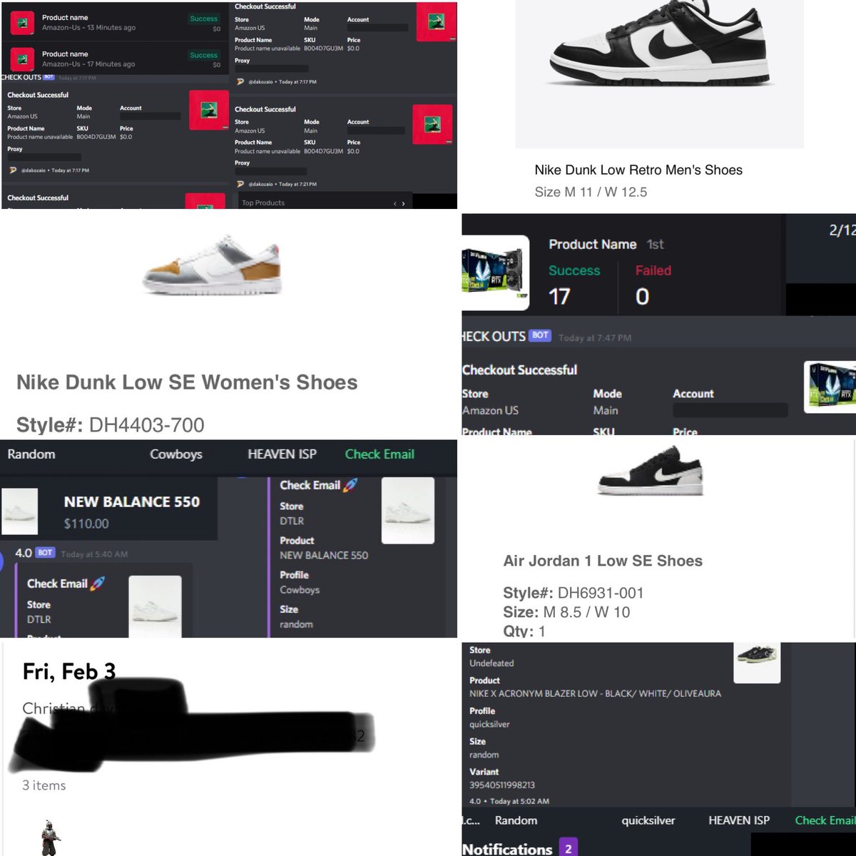 Christian David (@cndavid22) on Twitter photo End of week recap slow start BUT STARTING TUESDAY we eating π€πΎ
bot: <a href="/destroyerbots/">Project Destroyer</a> <a href="/Noble_AIO/">Noble AIO</a> <a href="/dakozaio/">Dakoza</a>
PROXIES: ( ISP/RESSI):@OculusProxies <a href="/DonutProxies/">DONUT_proxies</a> <a href="/ProxyHeavenio/">ProxyHeaven</a> @ProxyHeaven_ <a href="/Rainbow_Proxy/">RainbowProxy</a>
CG FAM: <a href="/OmniscienceIO/">OmniKicks</a> <a href="/8ROWSER/">8ROWSER</a>π€ End of week recap slow start BUT STARTING TUESDAY we eating π€πΎ
bot: <a href="/destroyerbots/">Project Destroyer</a> <a href="/Noble_AIO/">Noble AIO</a> <a href="/dakozaio/">Dakoza</a>
PROXIES: ( ISP/RESSI):@OculusProxies <a href="/DonutProxies/">DONUT_proxies</a> <a href="/ProxyHeavenio/">ProxyHeaven</a> @ProxyHeaven_ <a href="/Rainbow_Proxy/">RainbowProxy</a>
CG FAM: <a href="/OmniscienceIO/">OmniKicks</a> <a href="/8ROWSER/">8ROWSER</a>π€