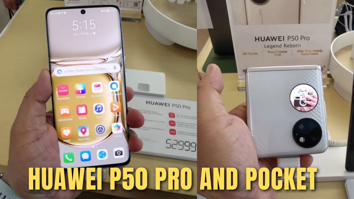 HUAWEI P50 PRO AND HUAWEI P50 POCKET  - HANDS ON TEST youtu.be/X_hWlCOdVMU via <a href="/YouTube/">YouTube</a>