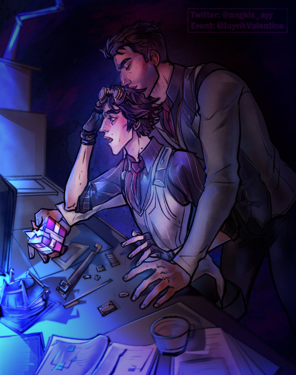 JayvikValentine's tweet photo. Want to distract your overworked boyfriend from his latest project? A surprise gift will surely do the trick!

Art by @angkis_ayy
#jayvikvalentine #Jayce #Viktor #arcane https://t.co/h27bUkN2V0