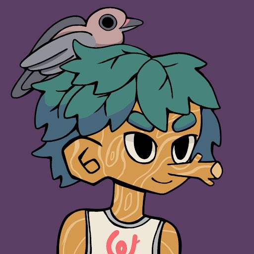 I love me some birbs, but had to get back to my roots <a href="/WoodiesNFT/">Woodies (old)</a>. At least I get to keep a birb on my head. #NewNFTProfilePic
