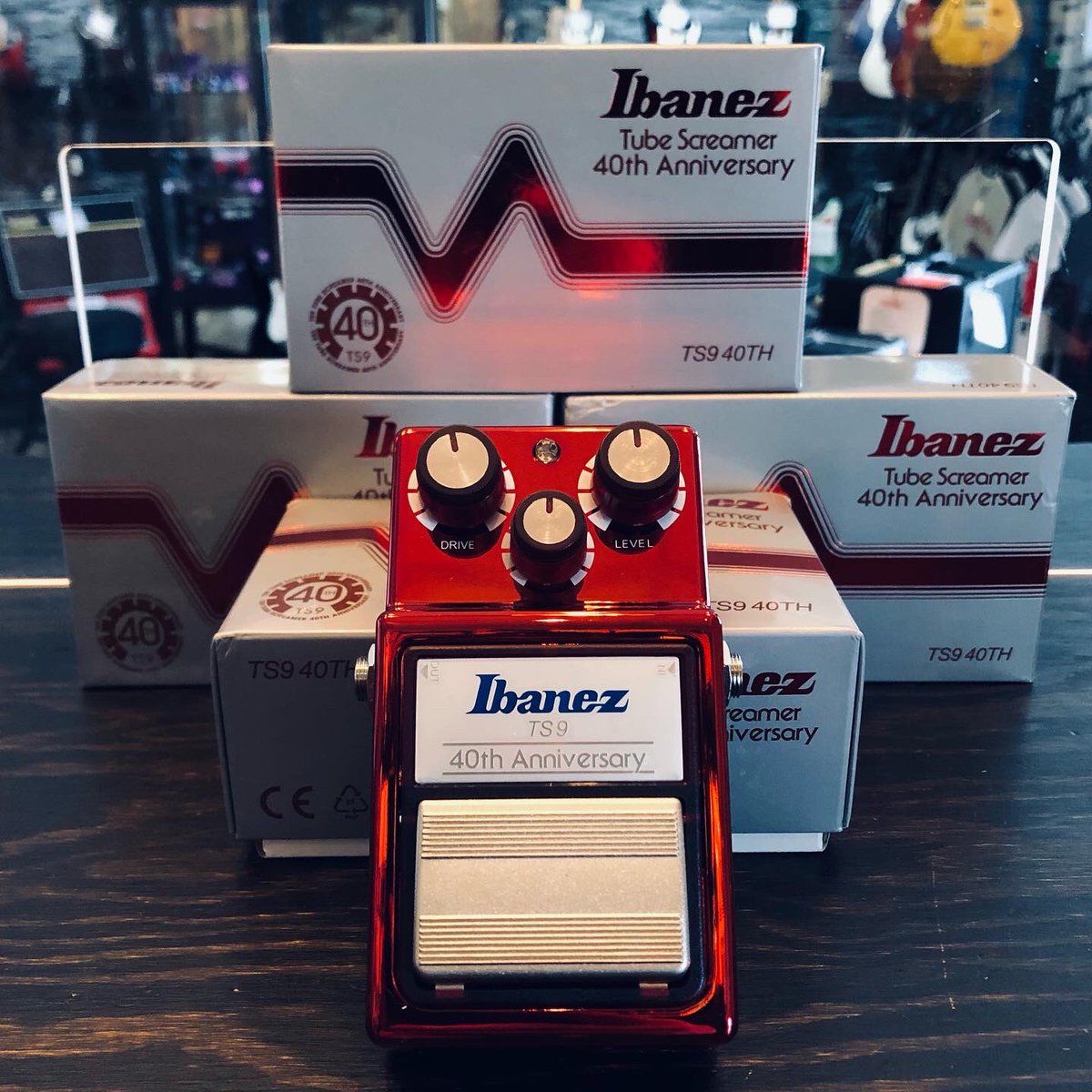 fadersmusic's tweet photo. @ibanezofficial 40th Anniversary Tube Screamers have arrived @fadersmusic https://t.co/NkftJhZKpU