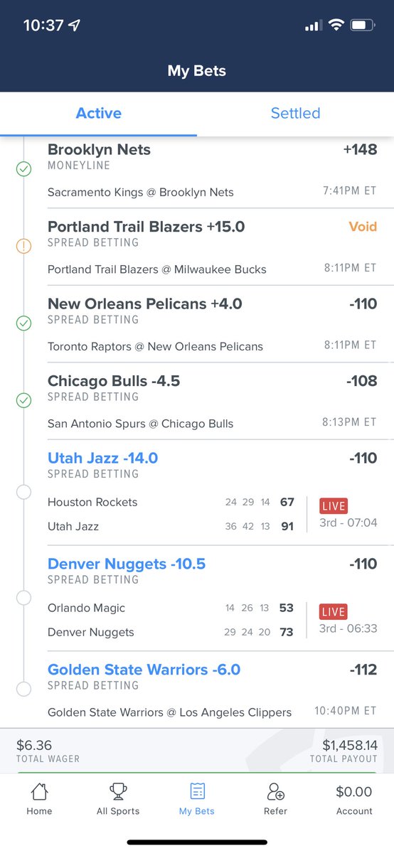 StockZing's tweet photo. @nickthepicker Portland won but voided for…???? @FDSportsbook @FanDuel @FanDuel_Support https://t.co/BghaTOwc67
