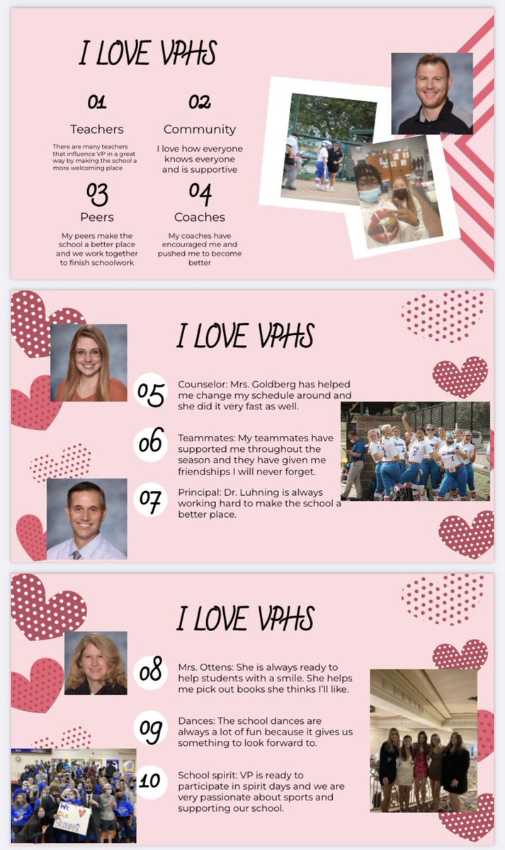 Abigailscott07's tweet photo. My top 10 reasons why I love VPHS! @RobardsVPHS https://t.co/xa37YH3PGt