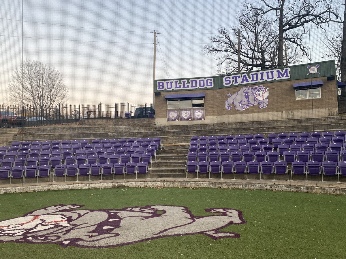 What an upgrade at Fayetteville High School Baseball Field! Thanks to <a href="/FayBulldogs/">FHS Bulldogs</a> and all of those that have sat on the wooden seats throughout the years.