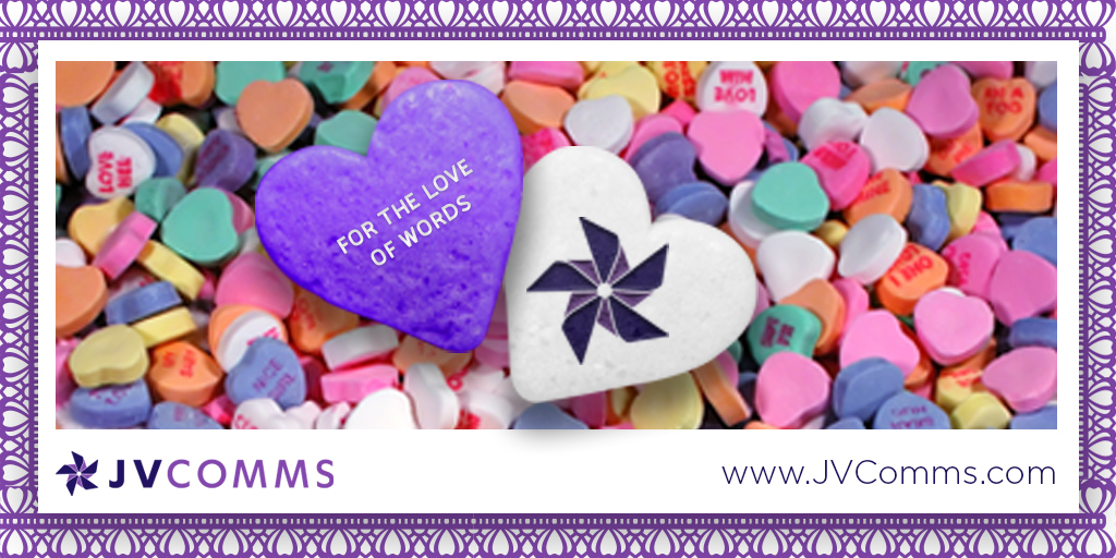 jvcomms_ny's tweet photo. We’re celebrating our love of words this Valentine’s Day. No matter how you phrase it, we hope your day is sweet! #ThatsLove #ValentinesDay2022 #Communications https://t.co/T5kd1etV7C