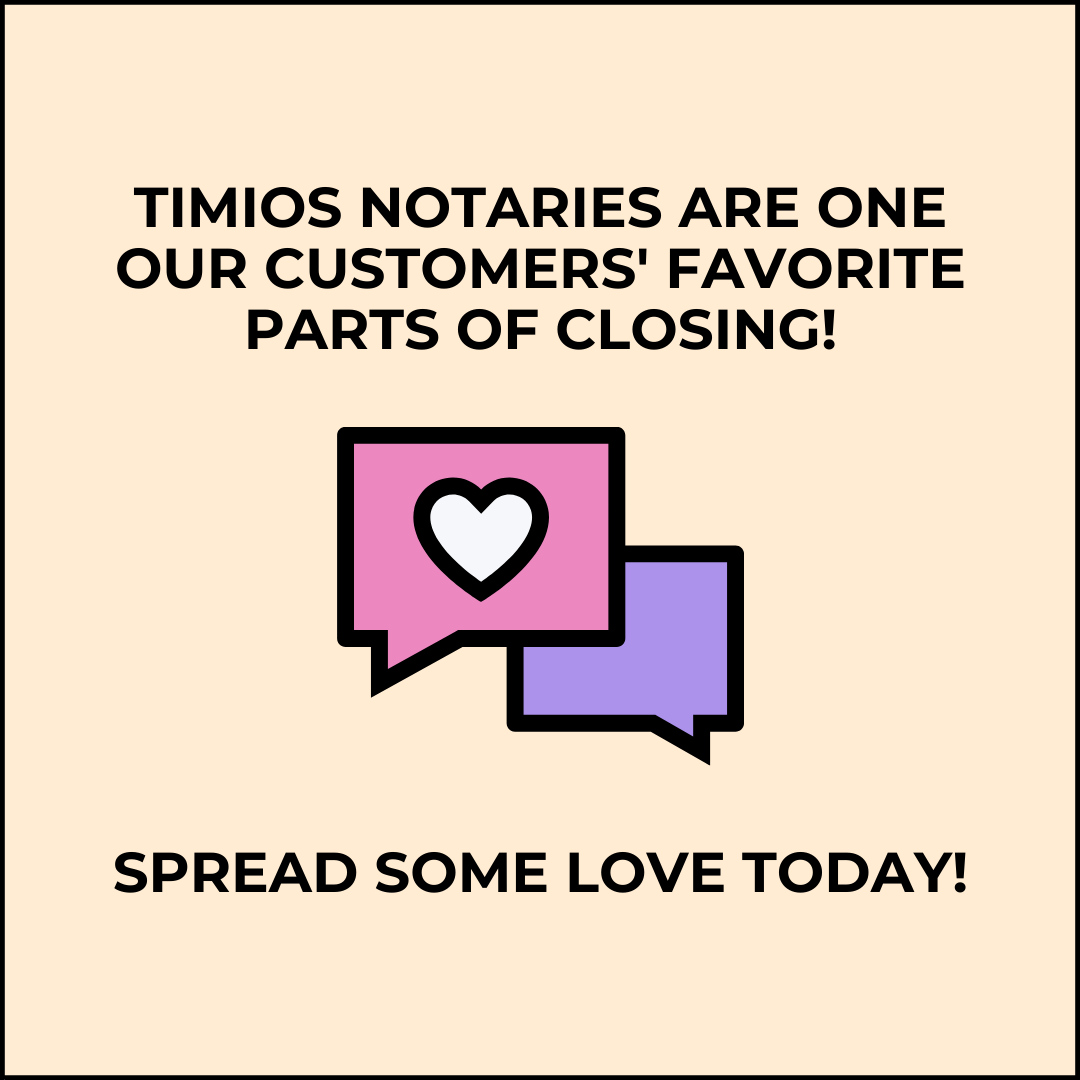 TimiosInc's tweet photo. Any chance we get to show off our notaries, we will. Happy Valentine’s Day! Don’t forget to tell your notary friends you appreciate them ❤️
$IDEX #notaryknowhow #housingmarket #notarysigningagent #homeownership #notarylife #millennials https://t.co/OYSEDO6fs9