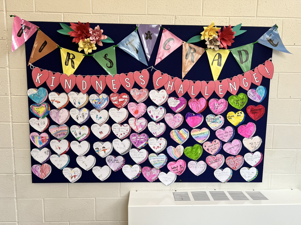 Hey <a href="/SLCSDolsen/">Dolsen Elementary</a>, Kindness Challenge accepted! Our Dolsen first graders wrote some great examples of how to show kindness. Check them out 👀👇🏾