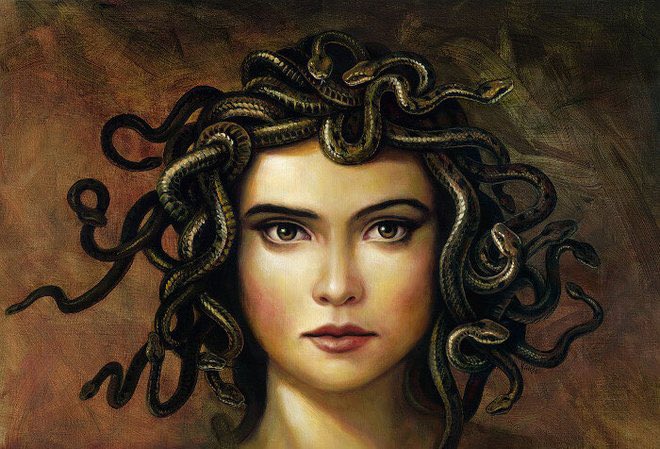 f1superstar23's tweet photo. Another one for Medusa today #greekgods #ancientgreece https://t.co/gbVAKjcw9E