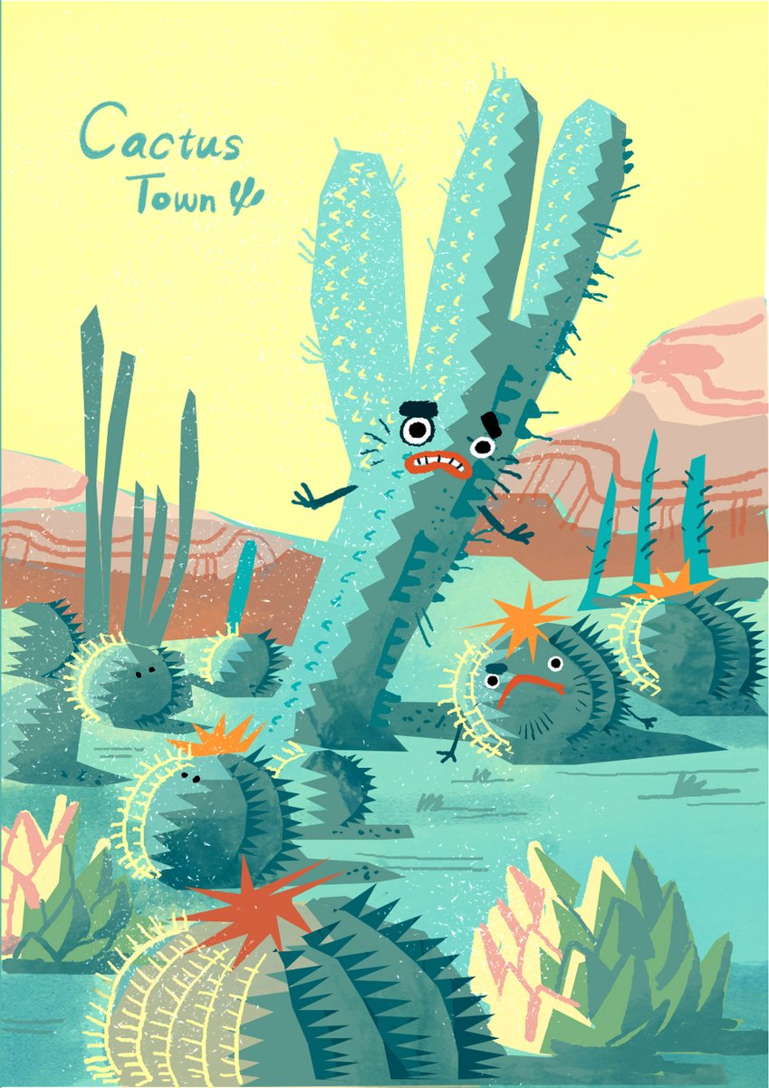 Yaouchenart's tweet photo. @jhamilbader @withFND Hey Jhamil! I'm an animation designer that is passionate about nature and creating colorful characters🍀. Here's the genesis piece from my collection "Cactus Town"🌵 https://t.co/ez71uenVPe