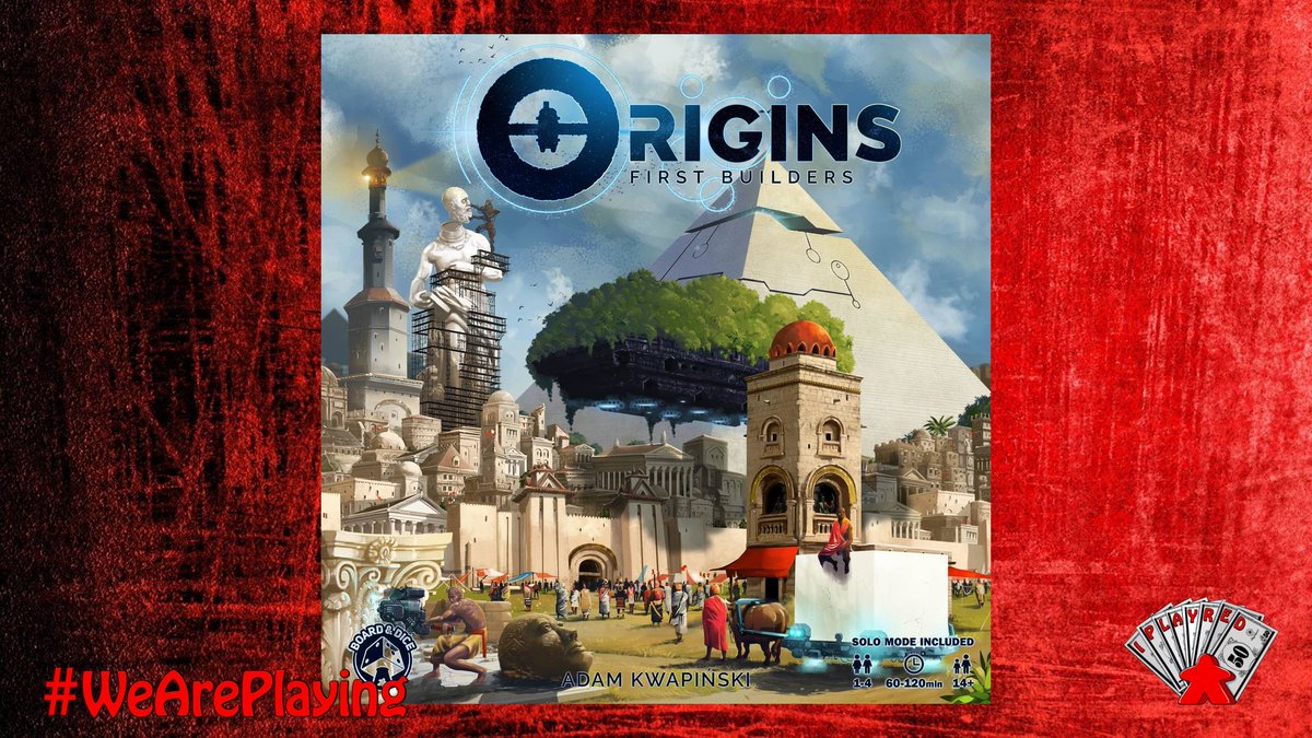 IPlayRedGaming's tweet photo. Played #OriginsFirstBuilders by Board&Dice #TabletopGaming #Boardgames #WeArePlaying #IPlayRed https://t.co/7tKp1bc2B3