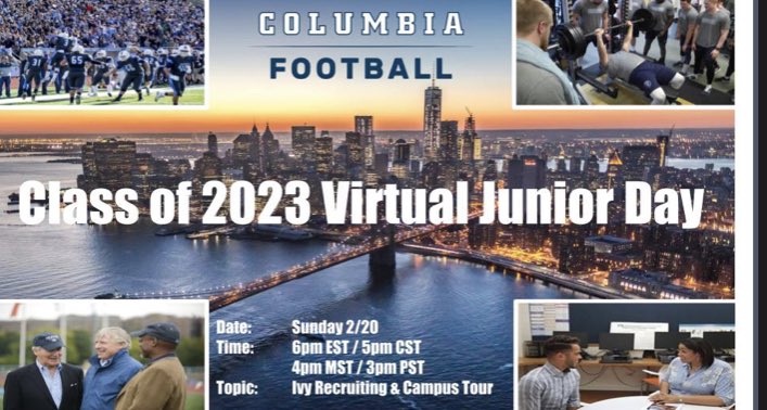 Thanks for the invite <a href="/CUFBrecruiting/">Columbia Football Recruiting</a>