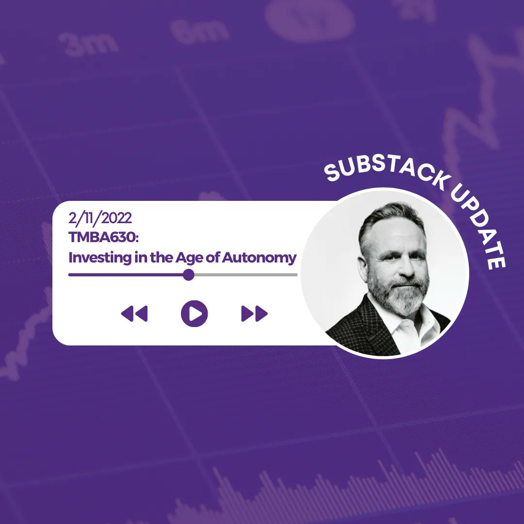 TradecraftJake's tweet photo. My Guest Spot on TMBA630: Investing in the Age of Autonomy. Check it out! https://t.co/JBr1p7G3io https://t.co/efIpuSJR9G