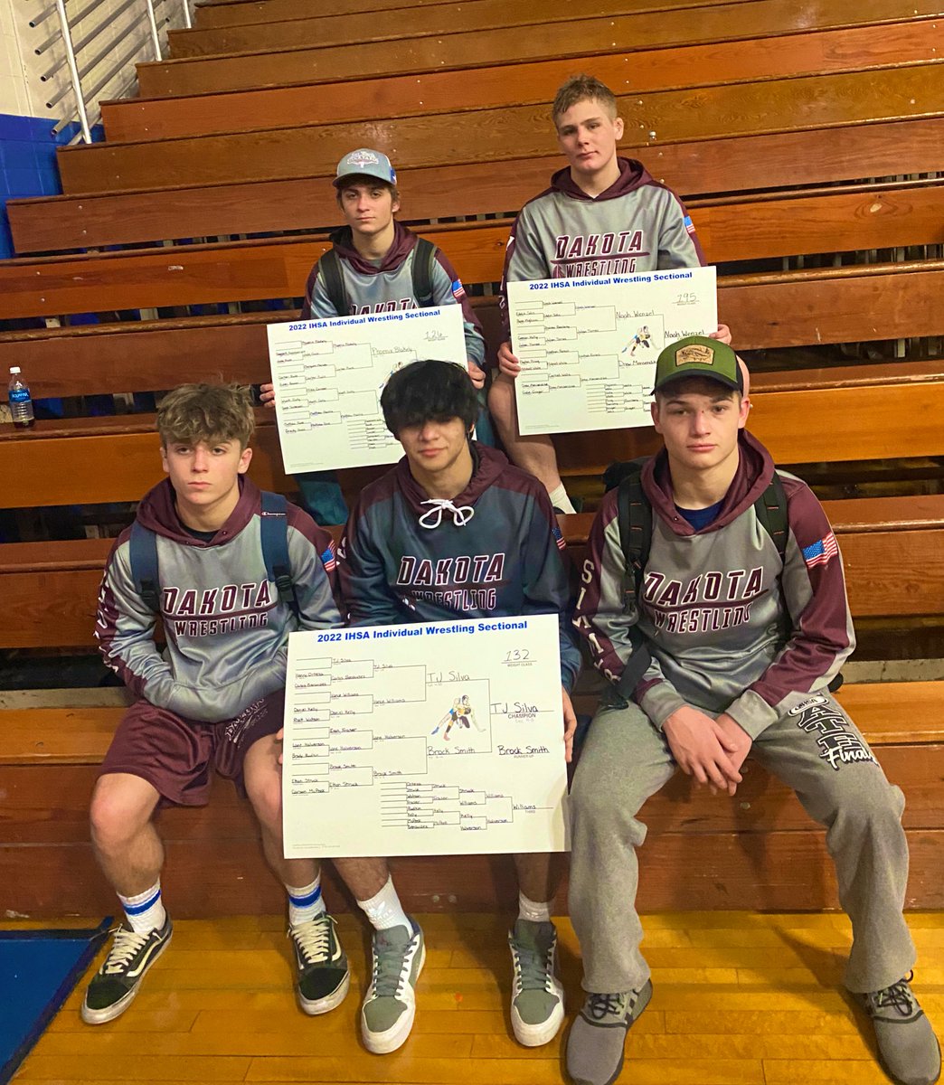 simmerdownx5's tweet photo. Dakota HS wrestling state qualifiers:Phoenix Blakely 126, Noah wenzel 195, Maddux Blakely 138, TJ Silva 132 and Tyler Simmer 145. Can’t wait to watch them all fight for a spot on the podium this week!! https://t.co/egvrhEeT4t