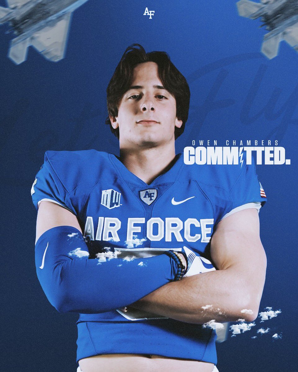Beyond blessed to announce that I have COMMITTED to the Air Force Academy to further my academic and athletic career! <a href="/AF_Football/">Air Force Football</a> <a href="/jake8shakes/">Coach Jake Campbell</a> <a href="/Coach_Thiessen/">Mike Thiessen</a> <a href="/tonyhenney/">Tony Henney</a> <a href="/DH_Football/">Dana Hills Football</a>