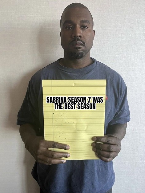 Sabrinapodcast's tweet photo. I'm officially on team #petedavidson  now!

#sabrinatheteenagewitch #90s #salem #Sabrina #tgif #caos #ChillingAdventuresofSabrina #ye #kanyewest https://t.co/bnlI2aYhiY