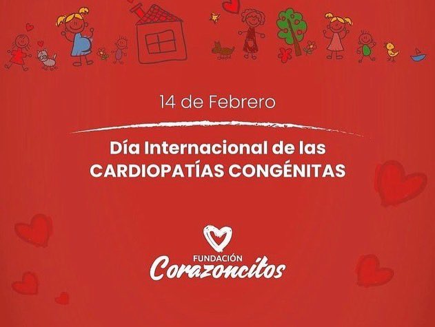 Hoy 14 de febrero se celebra el Día Internacional de la Cardiopatías Congénitas. Hoy es un día ideal para que charlemos y tomemos conciencia de la importancia de la detección en el embarazo y la calidad del tratamiento posterior en uruguay. Ah y es San Valentín <a href="/f_corazoncitos/">Fundación Corazoncitos</a>