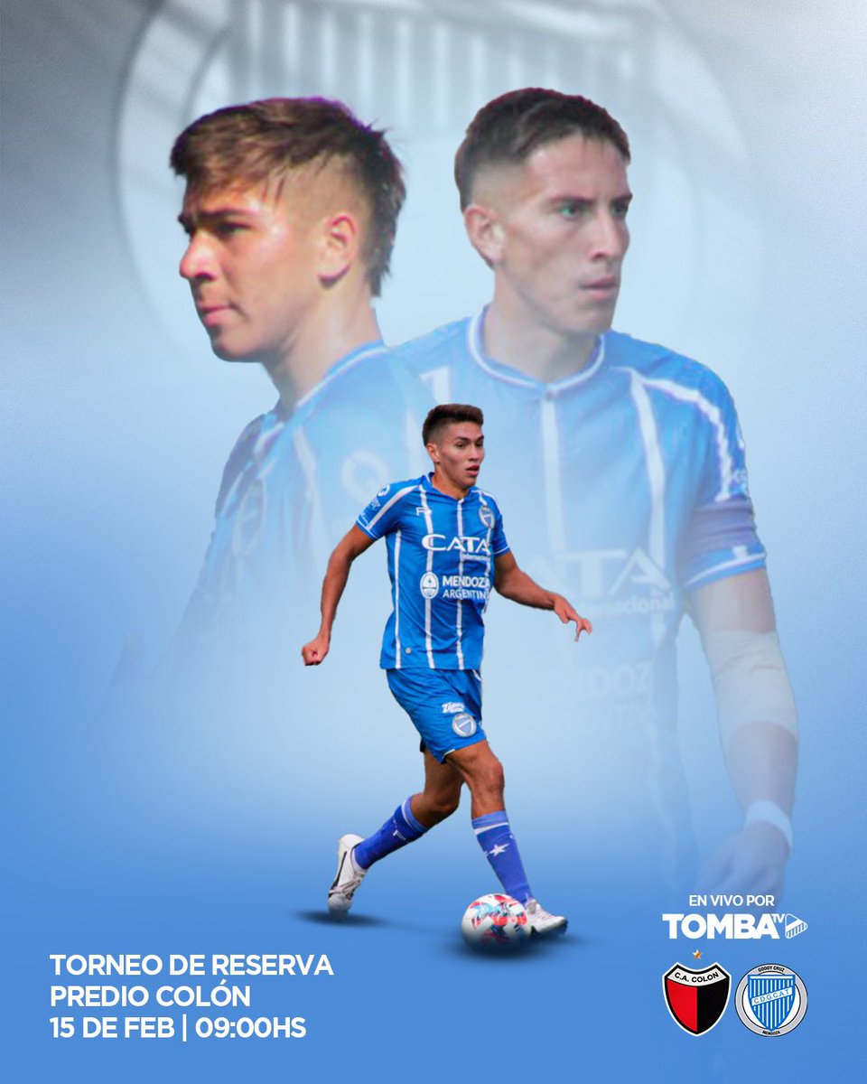 📹⚽ ¡Este martes la Reserva de <a href="/ClubGodoyCruz/">Club Godoy Cruz</a> 💙🤍 visita a Colón y lo miras GRATIS por #TombaTV!✔️ 

¡Suscribite y disfrutá toda la intimidad del bodeguero en primera persona!

📺 tombatv.com.ar