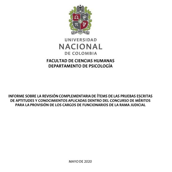 ClaudiaAr13's tweet photo. @CConstitucional basta leer concepto de @UNALOficial de 2020 sobre validez y confiabilidad de prueba practicada en Convocatoria 27, para concluir que @judicaturacsj mintió. No hay 226 errores. Repetir prueba es un insulto al mérito y al debido proceso #JusticiaParaElMéritoC27 https://t.co/Ord4eY3yhk