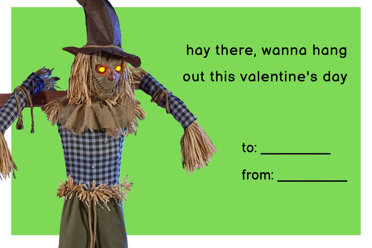 Nothing is scarier than forgetting Valentine's Day, but we've got you  covered with these last minute cards from the heart. 🖤 #SpiritHalloween  #ValentinesDay, image size:1200x800