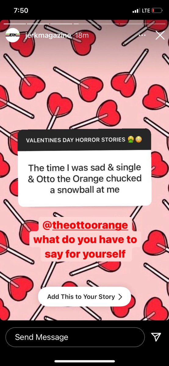 DRUNK_OTTO's tweet photo. Gotta kick em while they’re down @JerkMagazine #ValentinesDay https://t.co/h1UxUc04Ss