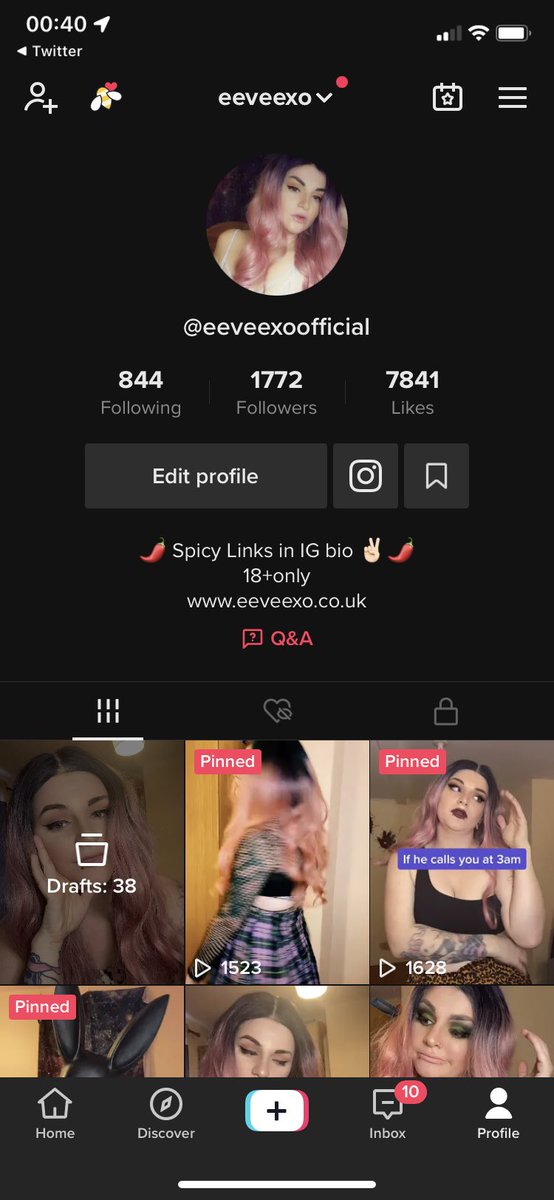 eeveexo1's tweet photo. My TikTok has been reinstated!! Let’s get me to 2k followers 💜

Link in comments https://t.co/zYuHu9Gt4y