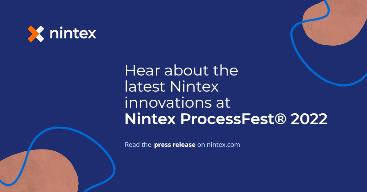 Nintex's tweet photo. [NEWS] Nintex's free virtual conference kicks off on March 1st with a global keynote broadcast followed by live local sessions and on-demand content to help organizations save time and money. Register today. https://t.co/xeT5qWVWOc #digitaltransformation #NintexProcessFest2022 https://t.co/XOoTUfEn0B