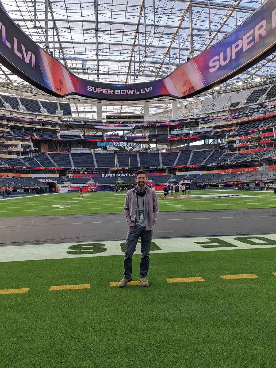 LAHeffer23's tweet photo. What an incredible opportunity to be a small part of a flawless Super Bowl, so proud of our team and everyone involved! #SBLVI #NFL https://t.co/Nv2yNyPI2N